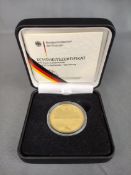 100 Euro Goldmünze, UNESCO-Welterbe, Wartburg, 2011, Feingold, 15,55g, Durchmesser 28mm, limitierte