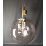 Design-Pendellampe / Hängelampe, Atomium Kugellampe "Sputnik", 1970er Jahre, Doria, Durchmesser Kug