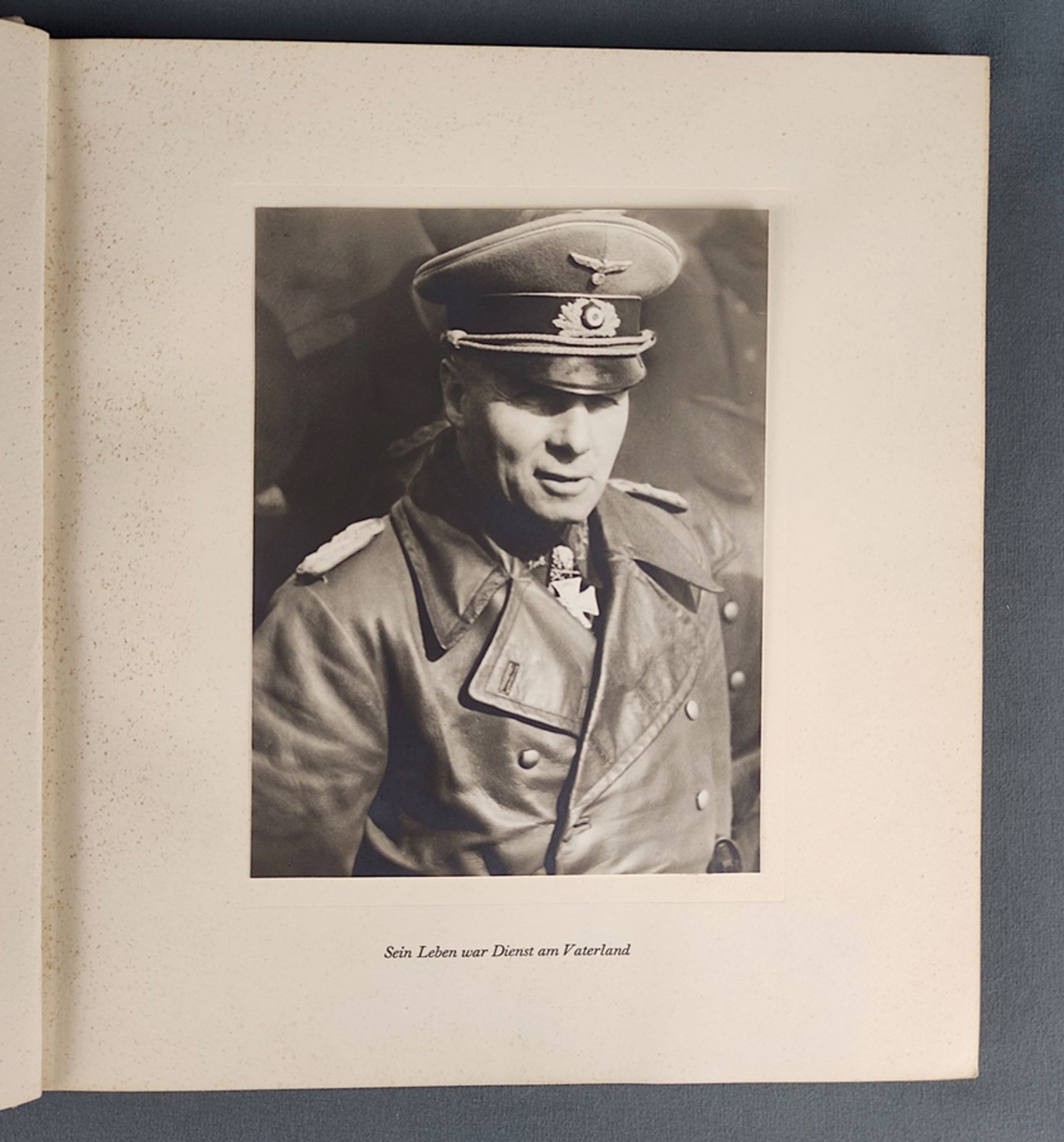 "Generalfeldmarschall Rommel, zum ehrenden Gedenken", Gedenkschrift mit Original Portraitfoto, eing - Bild 4 aus 5