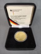 100 Euro Goldmünze, UNESCO-Welterbe, Altstadt Goslar-Bergwerk Rammelsberg, 2008, Feingold, 15,55g, 