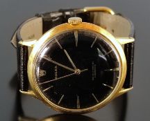 Armbanduhr, Rolex, 1940er, rundes Ziffernblatt mit goldenen Indizes, Durchmesser (mit Krone) 37mm, 