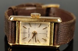 Armbanduhr, Jaeger LeCoultre, rechteckiges Ziffernblatt mit Indizes (18x14mm), Kaliber 1634, nummer