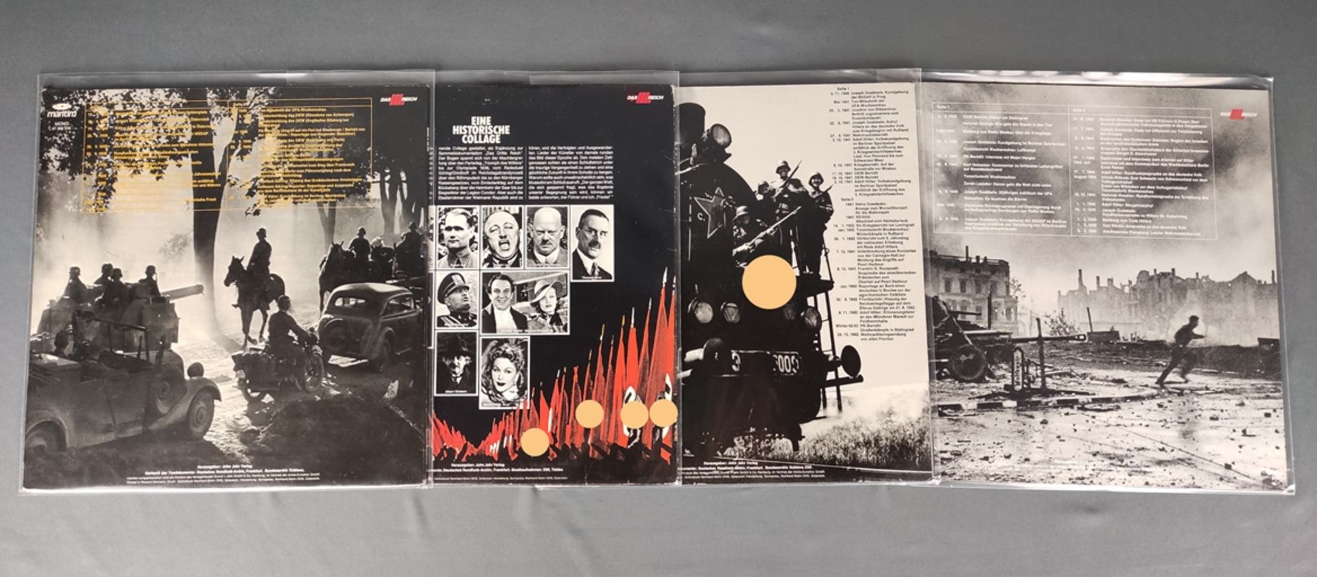 4 Schallplatten, Ein Volk ein Reich ein Führer, "Eine historische Collage", "Tief im Feindesland",  - Bild 2 aus 2