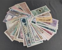 Großes Konvolut-Geldscheine/Zertifikate, Asien, 31 Teile, bestehend u.a. aus: 10 Rupees, Burma, 500