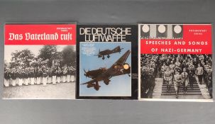 3 Schallplatten, "Speeches and songs of Nazi-Germany", Documentary Series, New York, "Die deutsche 