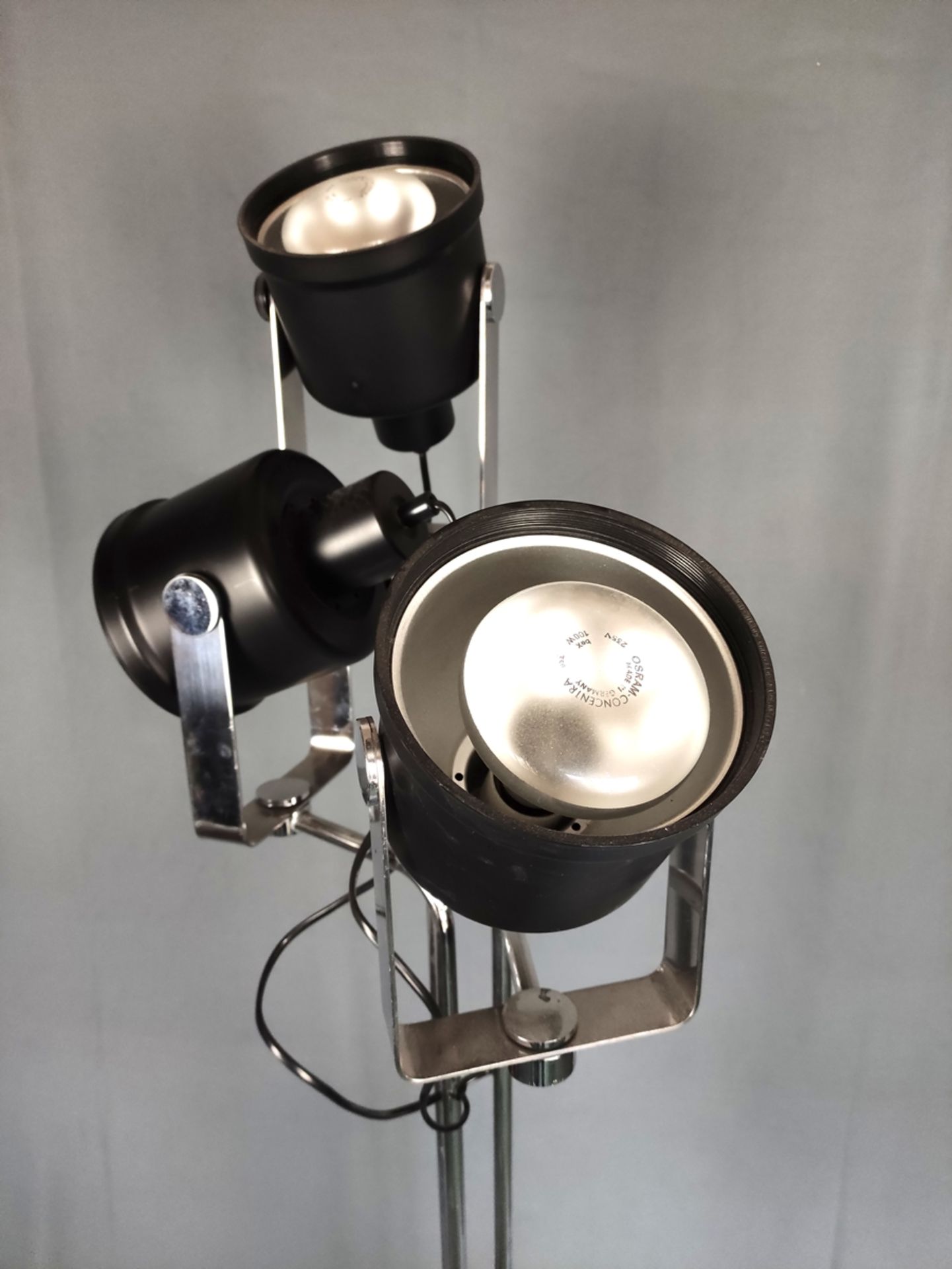 Stehlampe, Italienisches Design, "P433" Luci Illuminazione Di Interni, 1970er Jahre, Metallschaft,  - Bild 2 aus 2