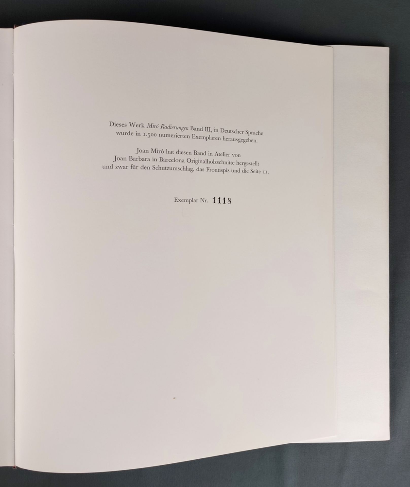 Miró Art Volume, 3 volumes of etchings, "Joan Miró - Engraver" (Volumes I-III), Dupin, Jacques, ori - Image 10 of 11