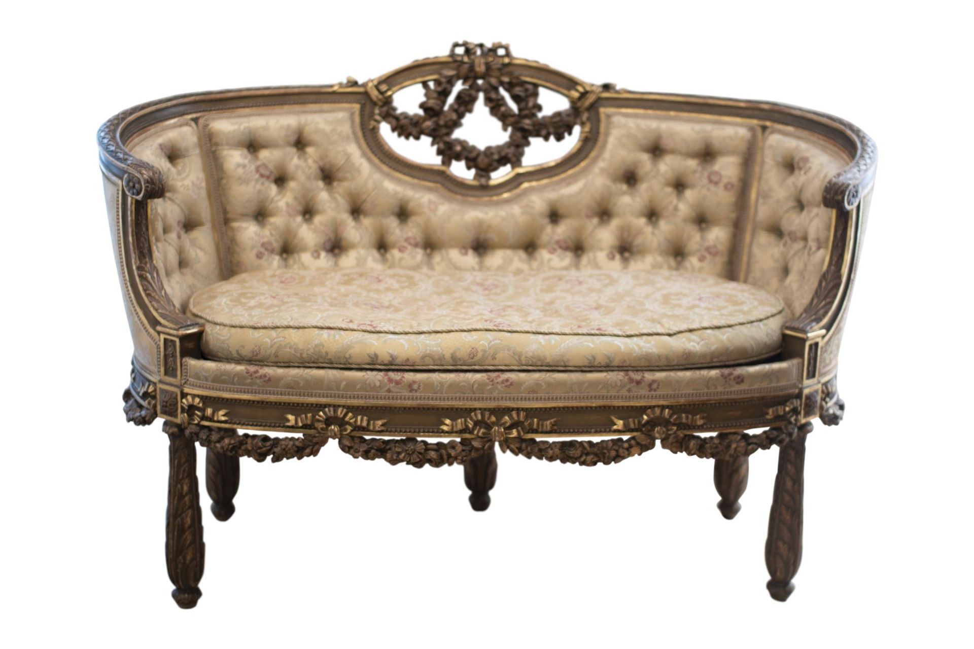 Second half of the 19th century - Neo-Baroque bench - Image 7 of 10