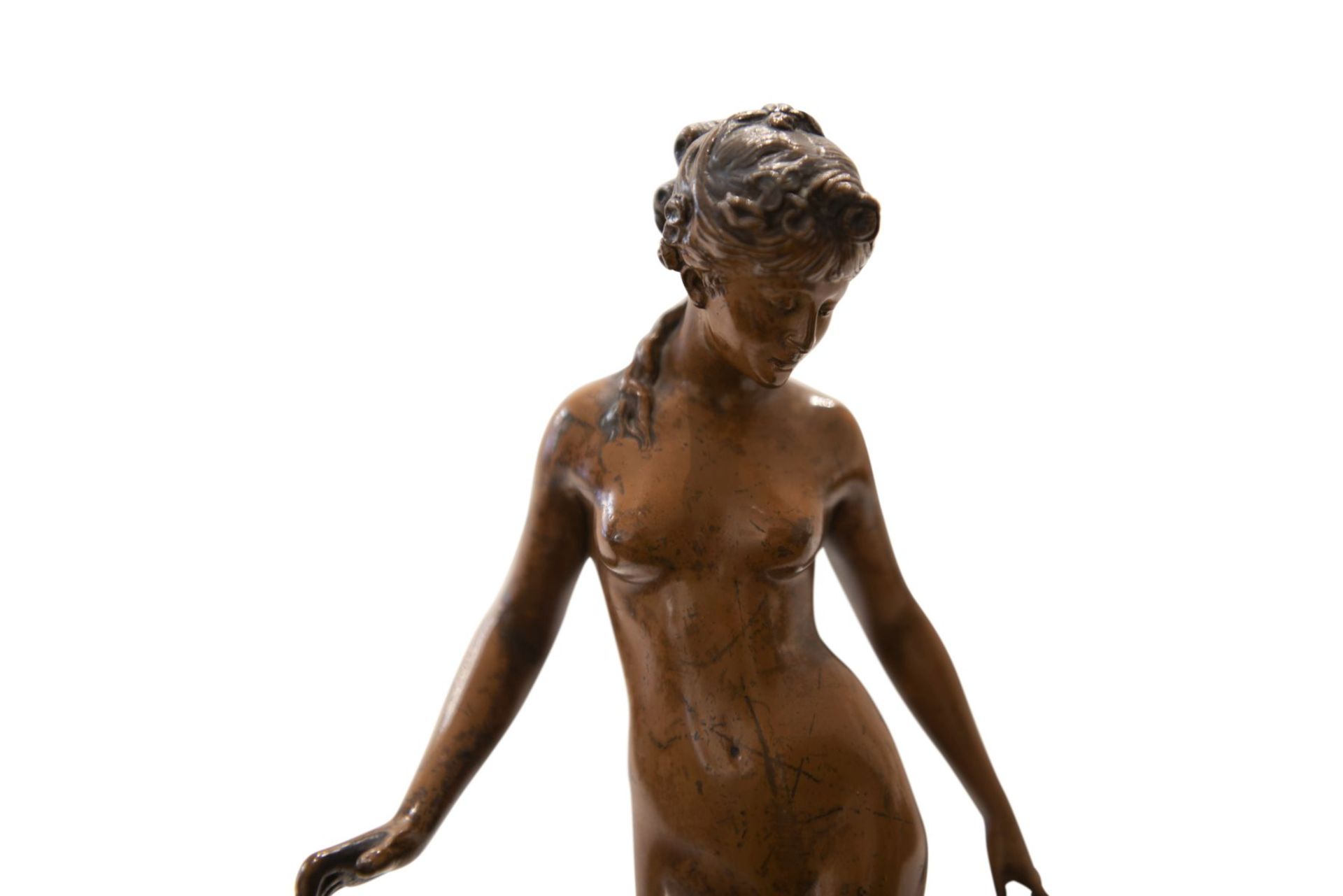 Decorative small Venus on stone base - Image 6 of 7