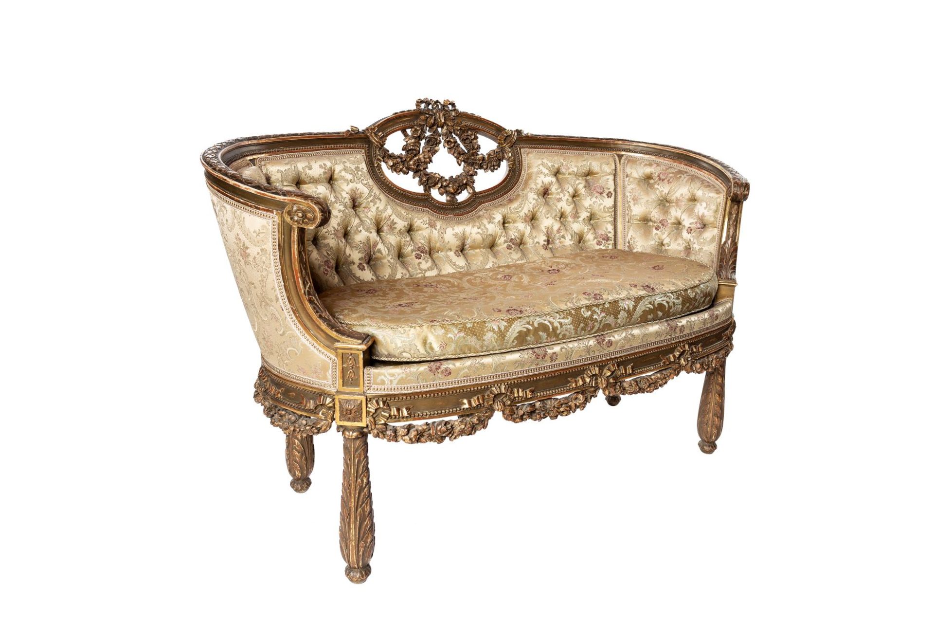 Second half of the 19th century - Neo-Baroque bench - Image 4 of 10