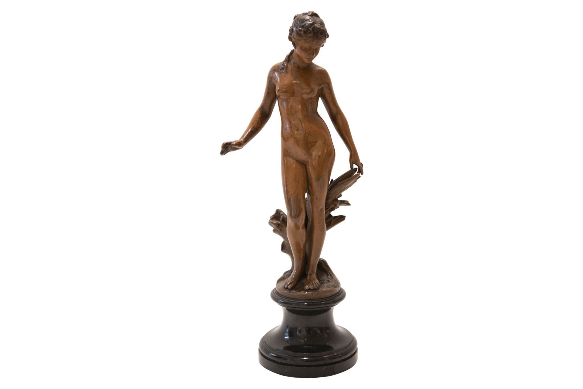 Decorative small Venus on stone base