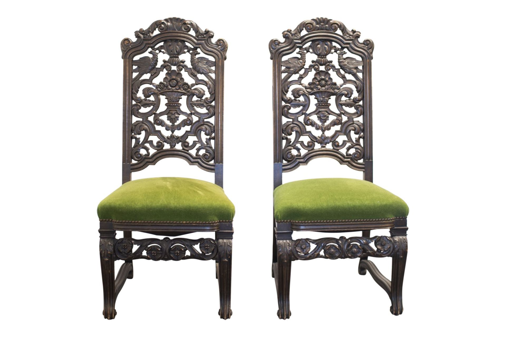 Pair of salon chairs, Belle Epoch style