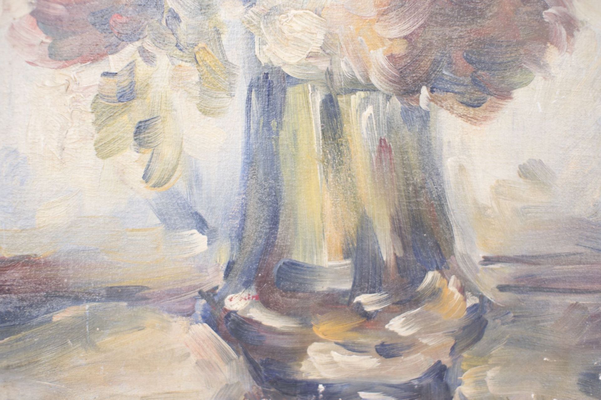 Painter around 1920 "Flowers in vase" - Image 3 of 5