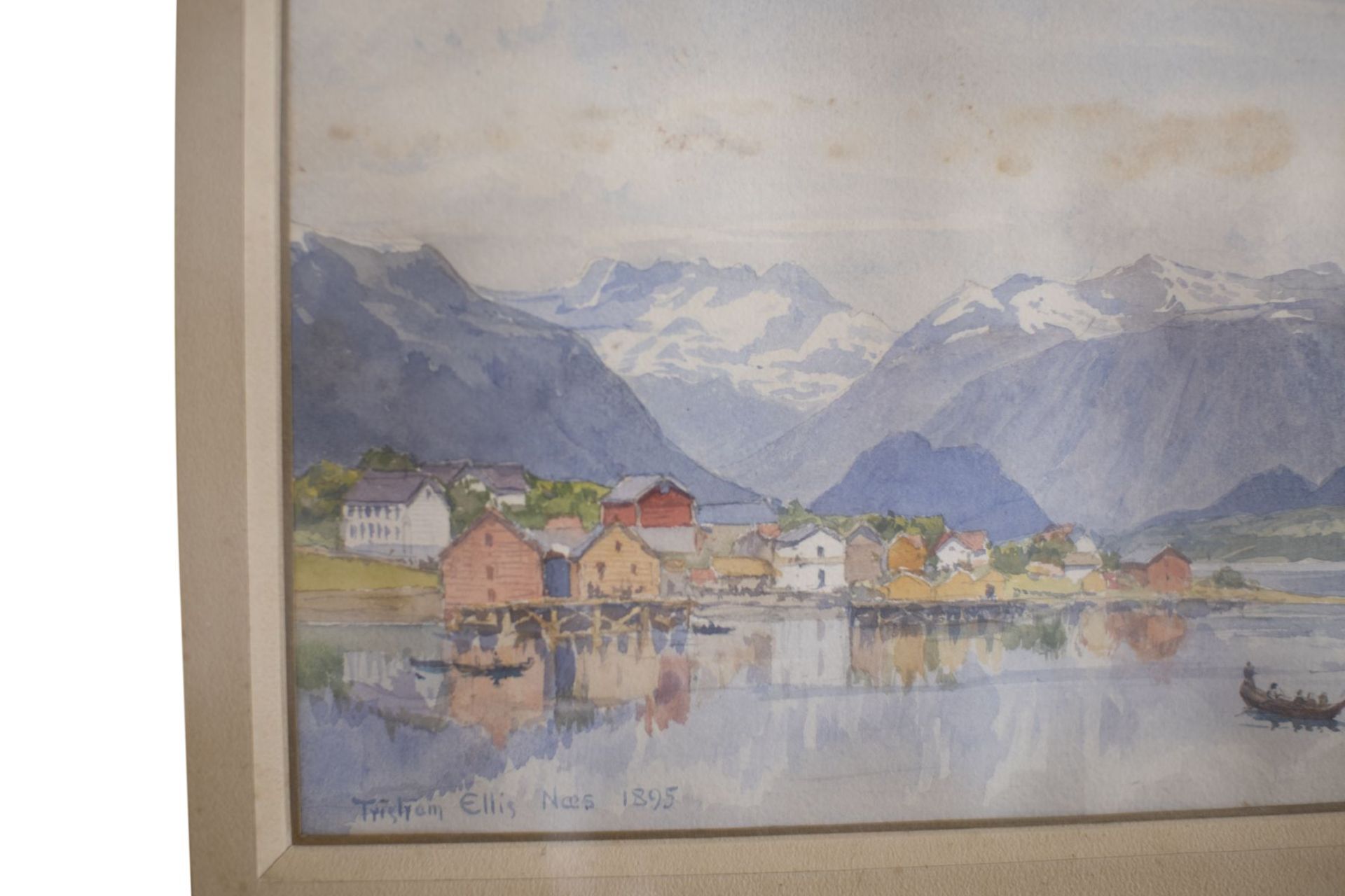 Tristam Ellis (1844-1922) "Fiord Landscape in Norway" - Image 3 of 6