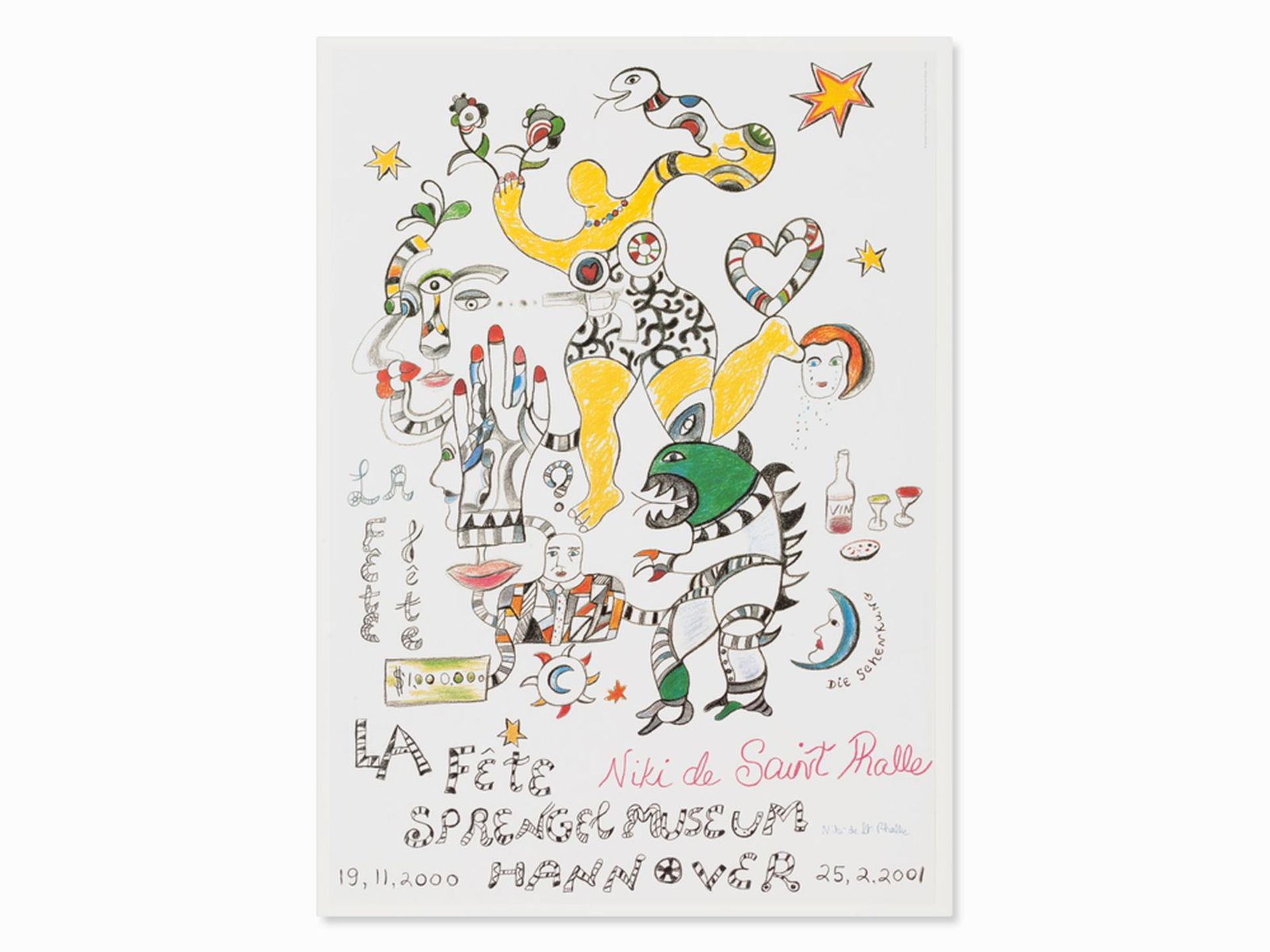Niki de Saint Phalle, poster "La Fete. The donation " - Image 2 of 9