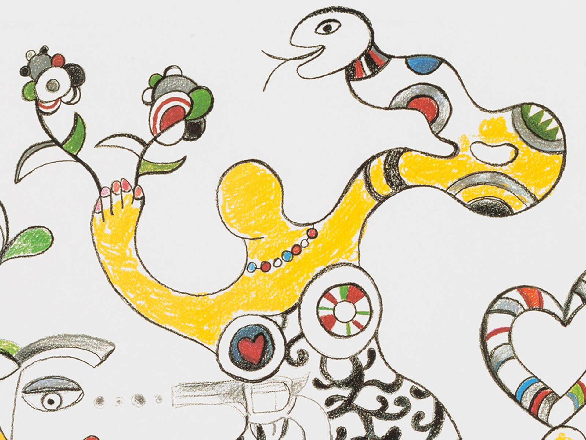 Niki de Saint Phalle, poster "La Fete. The donation " - Image 3 of 9