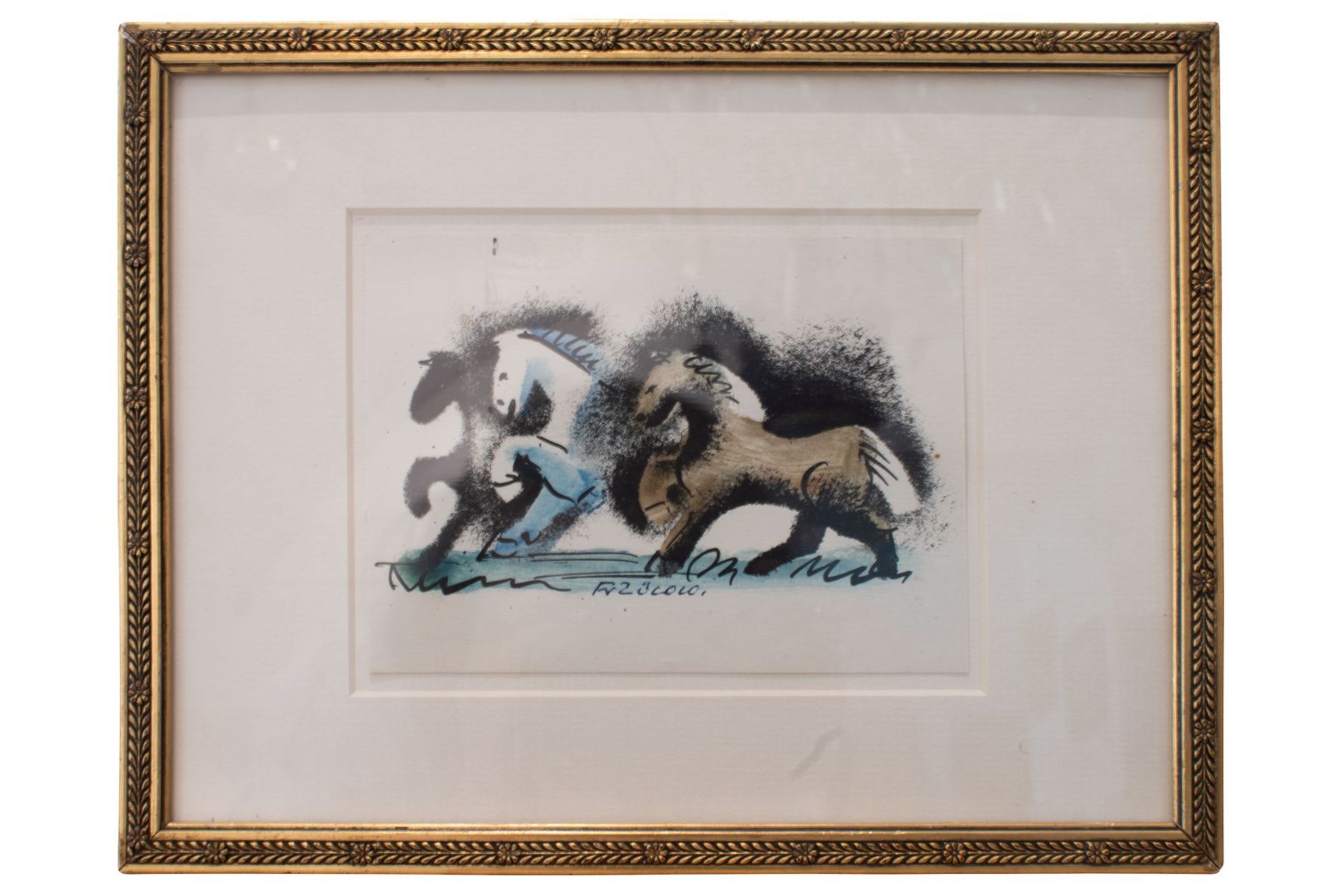 Franz von Zülow (1883-1963) " Three Horses" - Image 3 of 5