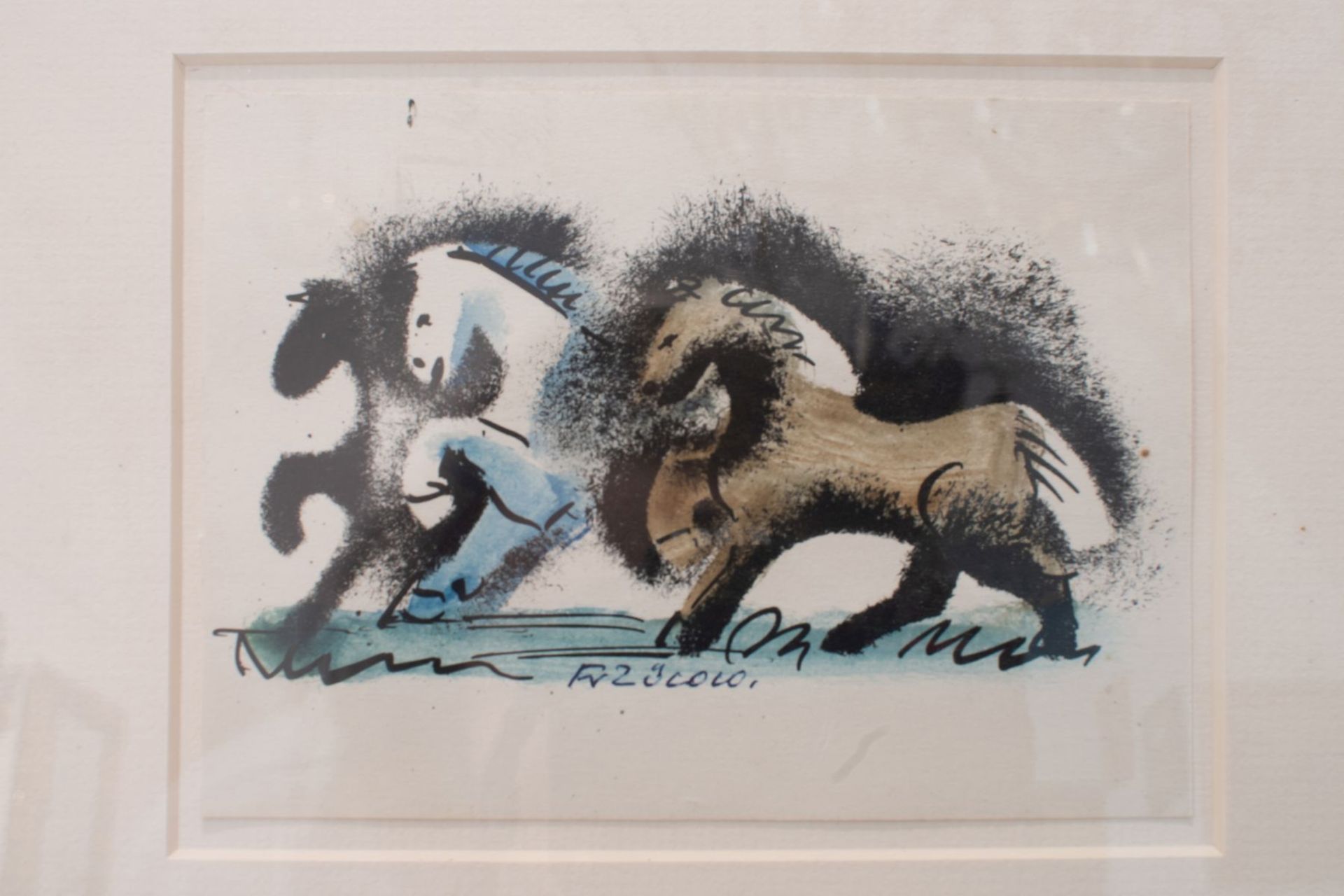 Franz von Zülow (1883-1963) " Three Horses" - Image 2 of 5