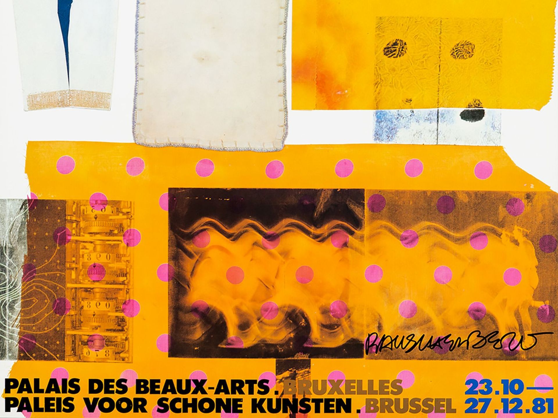 After Robert Rauschenberg, Poster, Palais des Beaux-Arts, 1981 - Image 5 of 8