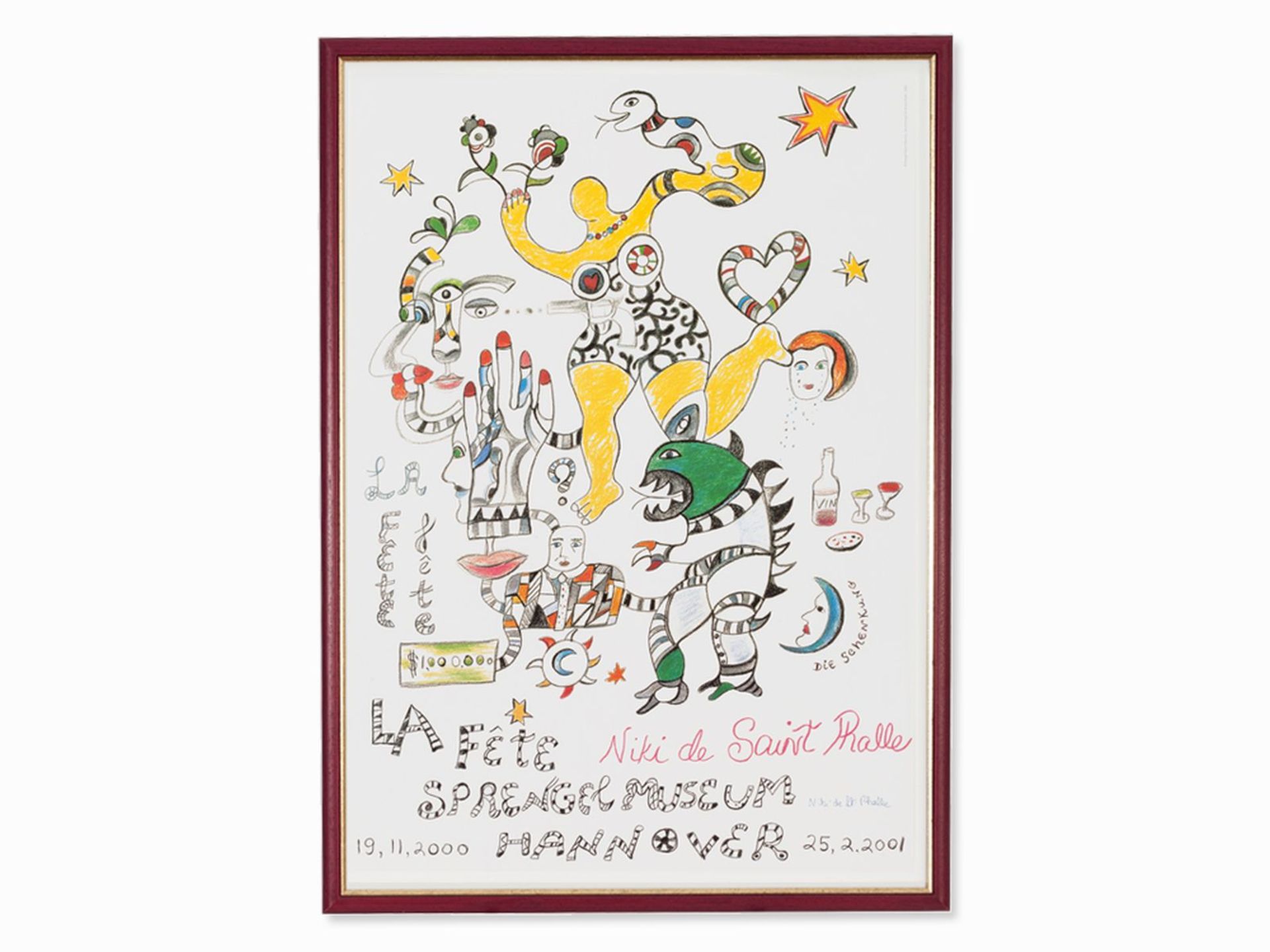 Niki de Saint Phalle, poster "La Fete. The donation "