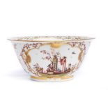 Rare bowl with "Chinoiserie" scenes, Meissen 1723/25