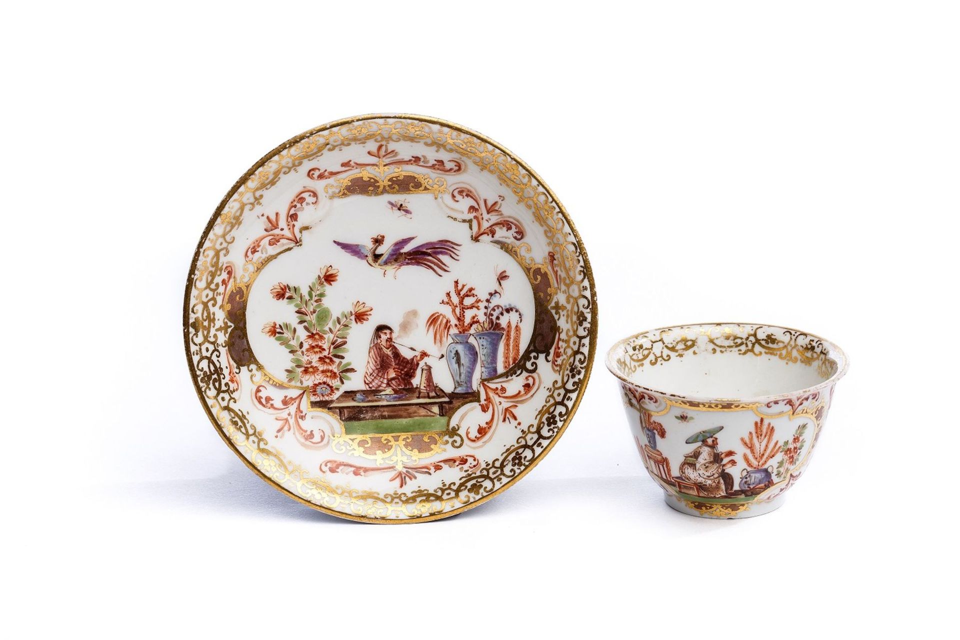 Bowl with Saucer, Meissen 1730/35