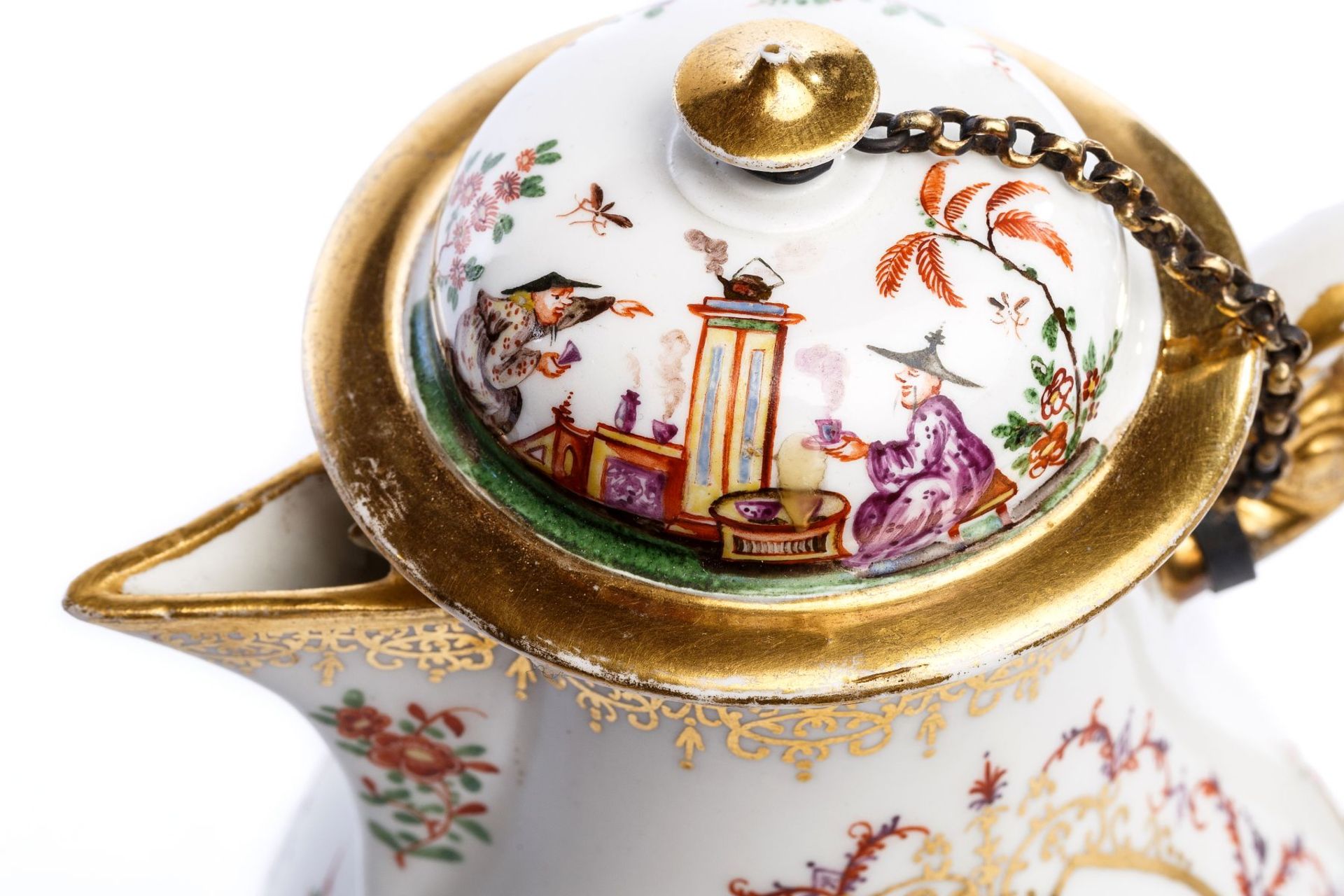 Coffee pot, Meissen 1724 - Image 2 of 5