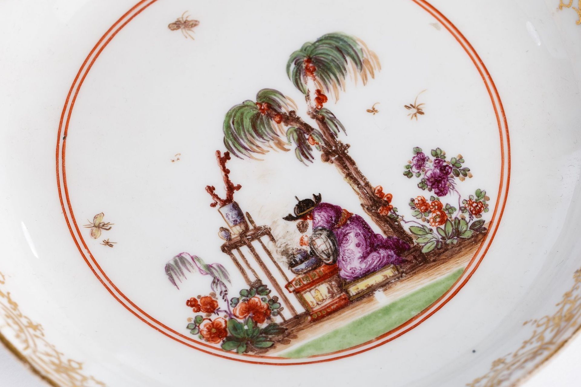 Coffee service with "Chinoiserie" scenes by Johann Gregorius Höroldt (1696-1775), Meissen - Image 21 of 22