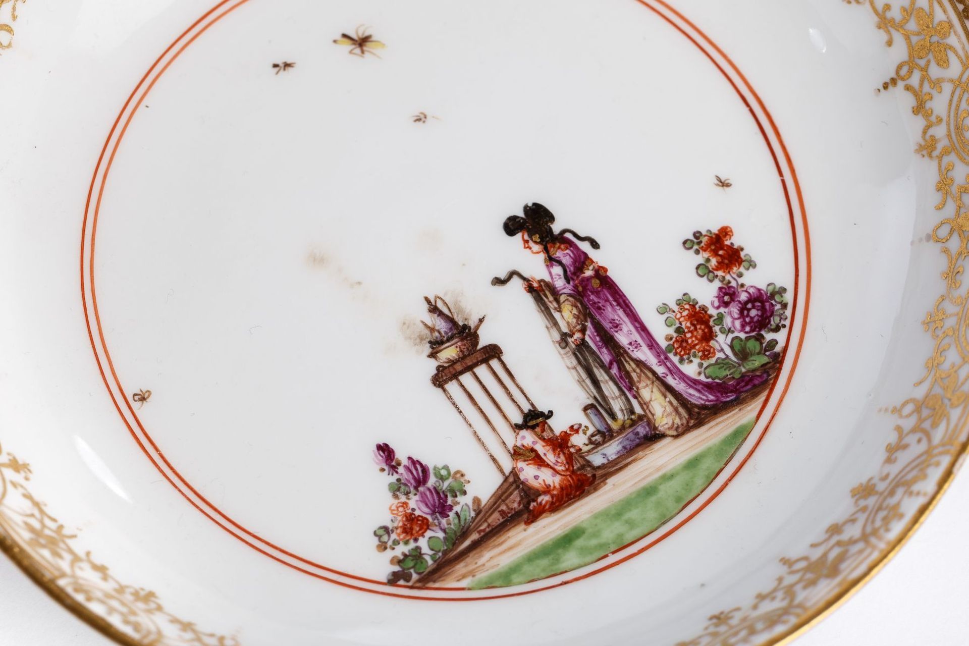 Coffee service with "Chinoiserie" scenes by Johann Gregorius Höroldt (1696-1775), Meissen - Image 22 of 22