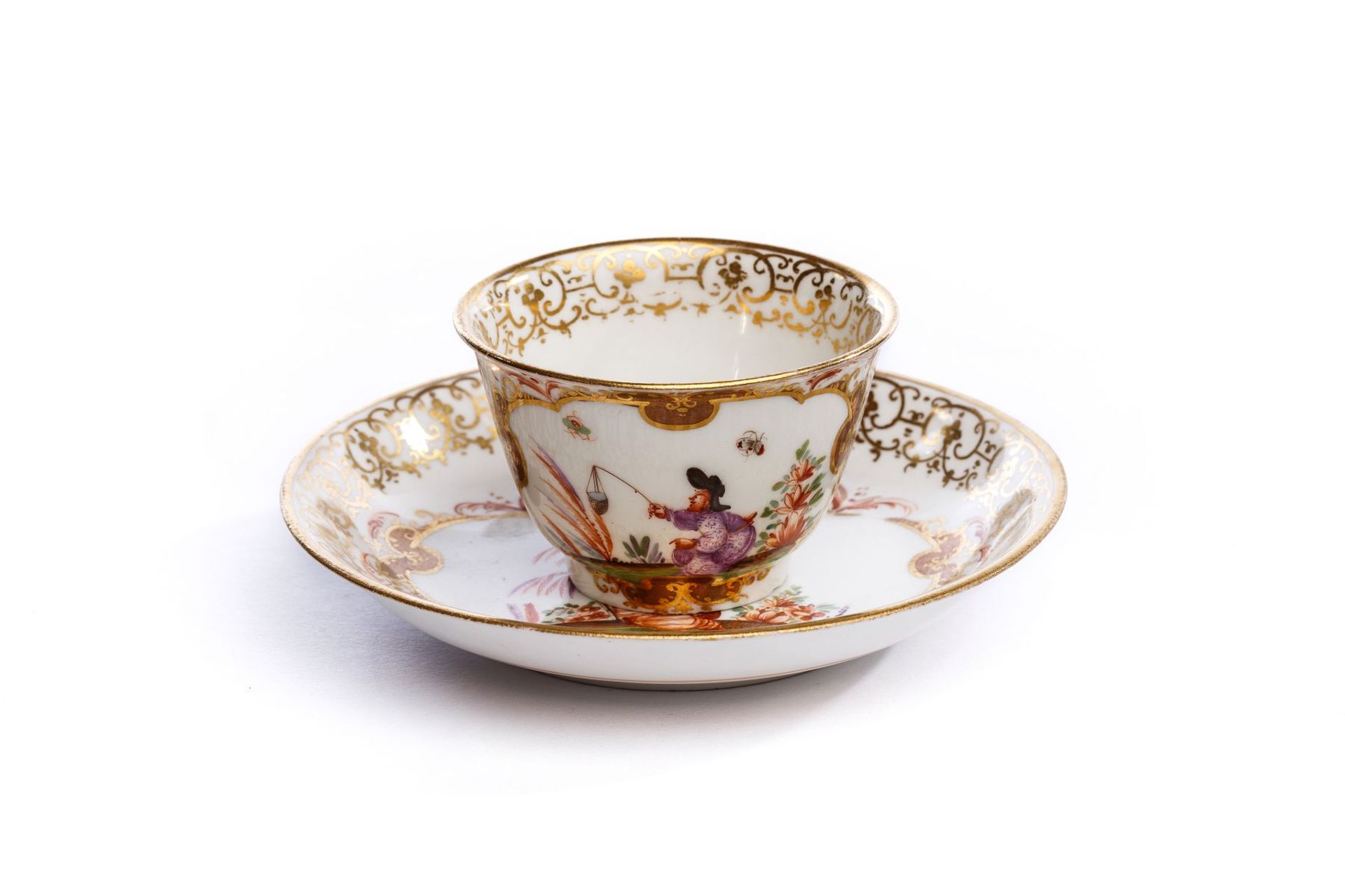 Bowl with saucer, Meissen 1730/35 - Image 4 of 6