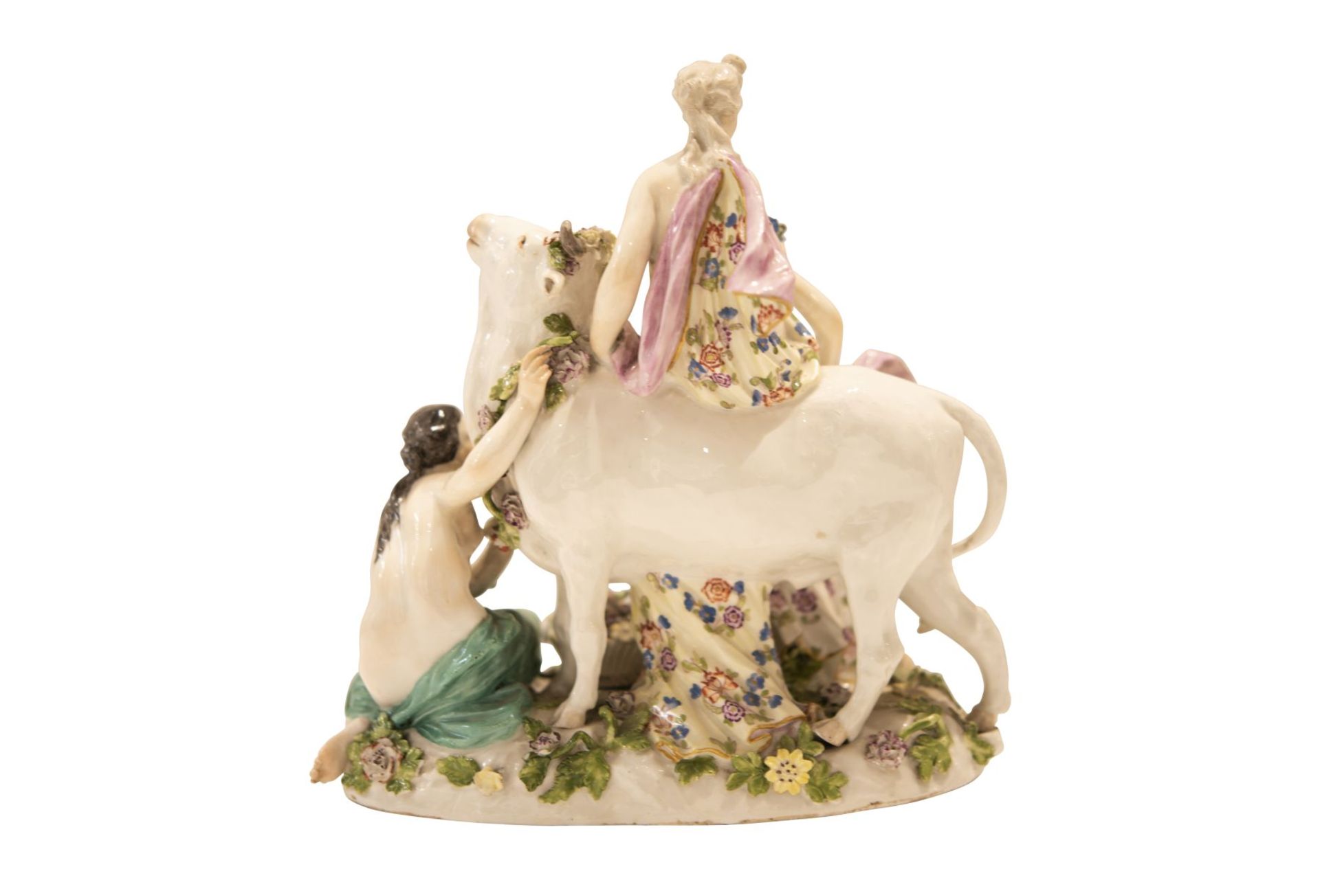 Porcelain group " Abduction Europe" Meissen - Image 3 of 5