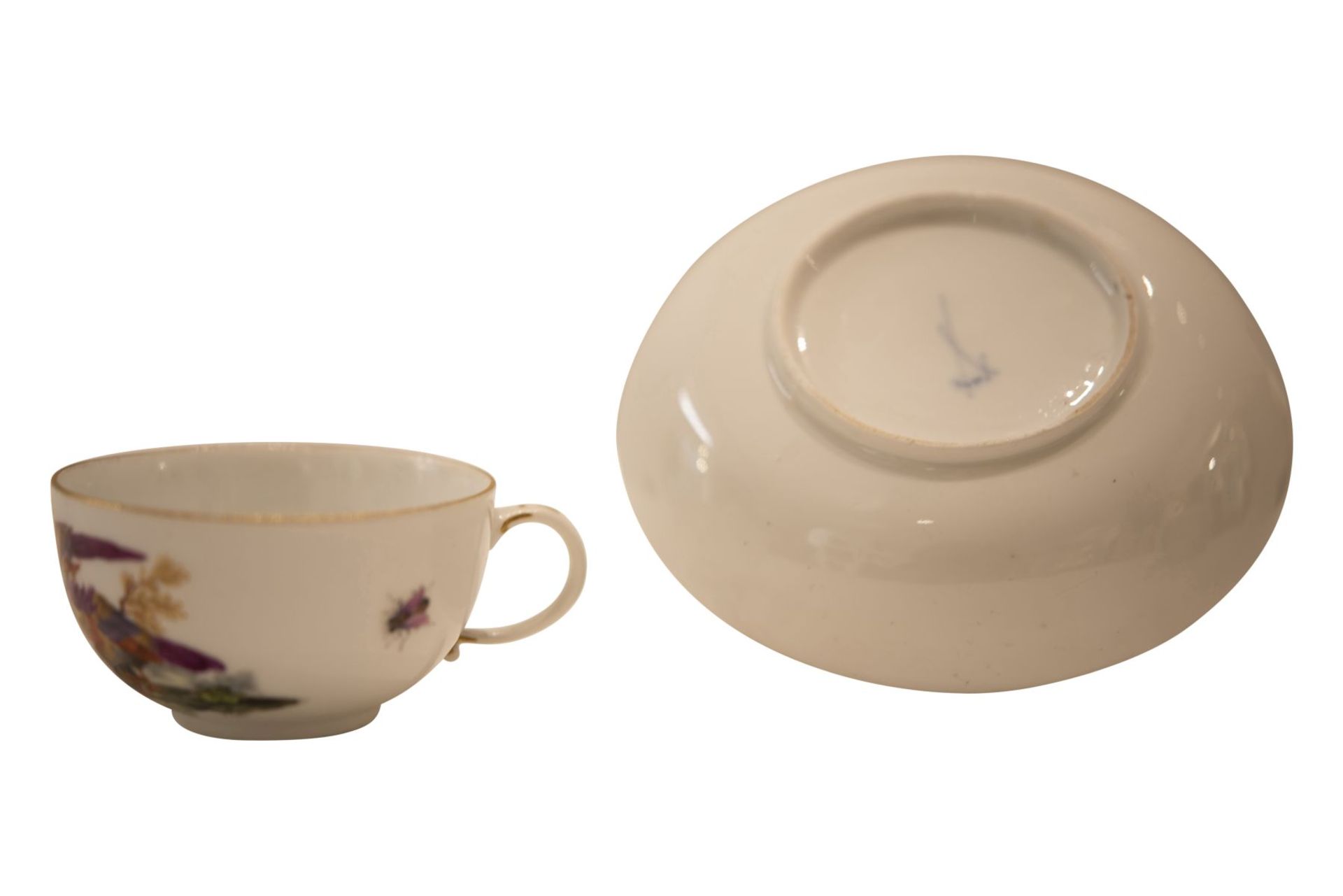 9 piece porcelain service Meissen around 1763 - Image 12 of 12