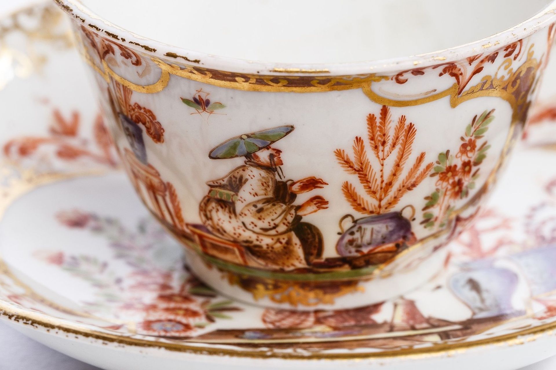 Bowl with Saucer, Meissen 1730/35 - Image 4 of 5