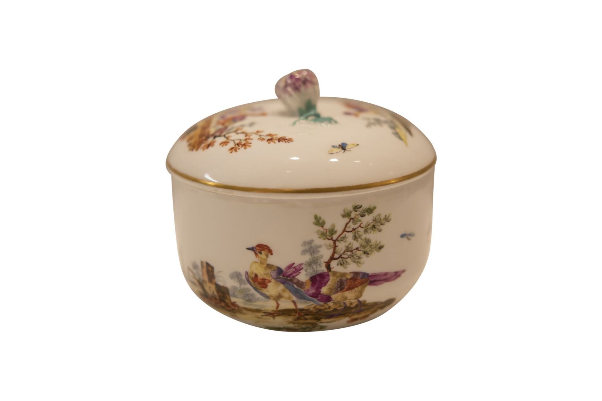 9 piece porcelain service Meissen around 1763 - Image 8 of 12