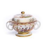 Small, two-handled tureen with lid, Meissen 1725