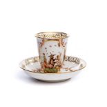 Beaker with saucer, Meissen 1723,