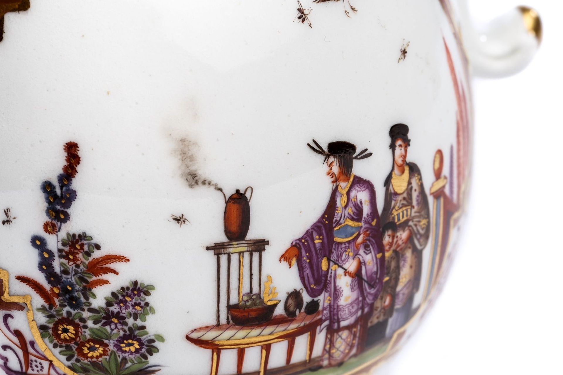 Coffee pot, Meissen 1725/30 - Image 4 of 4