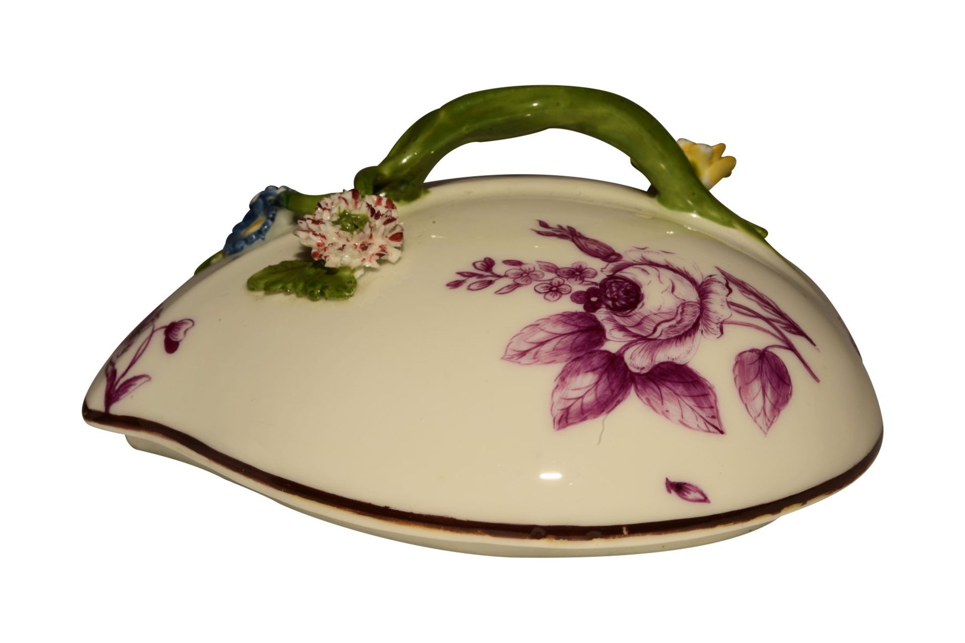 Heart-shaped box, Meissen 1740 - Image 4 of 6