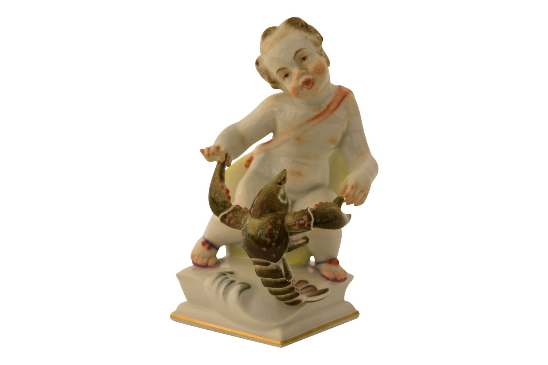 Meissen figure "Cancer zodiac sign" - Image 5 of 6