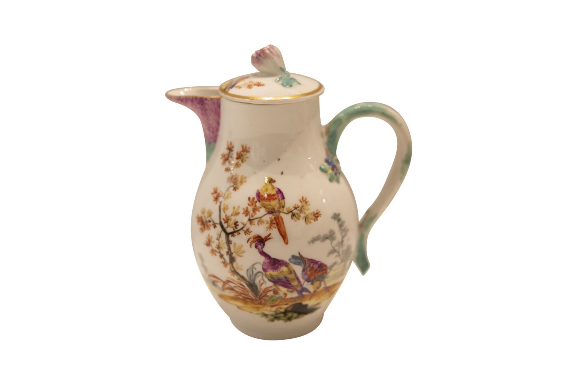 9 piece porcelain service Meissen around 1763 - Image 6 of 12