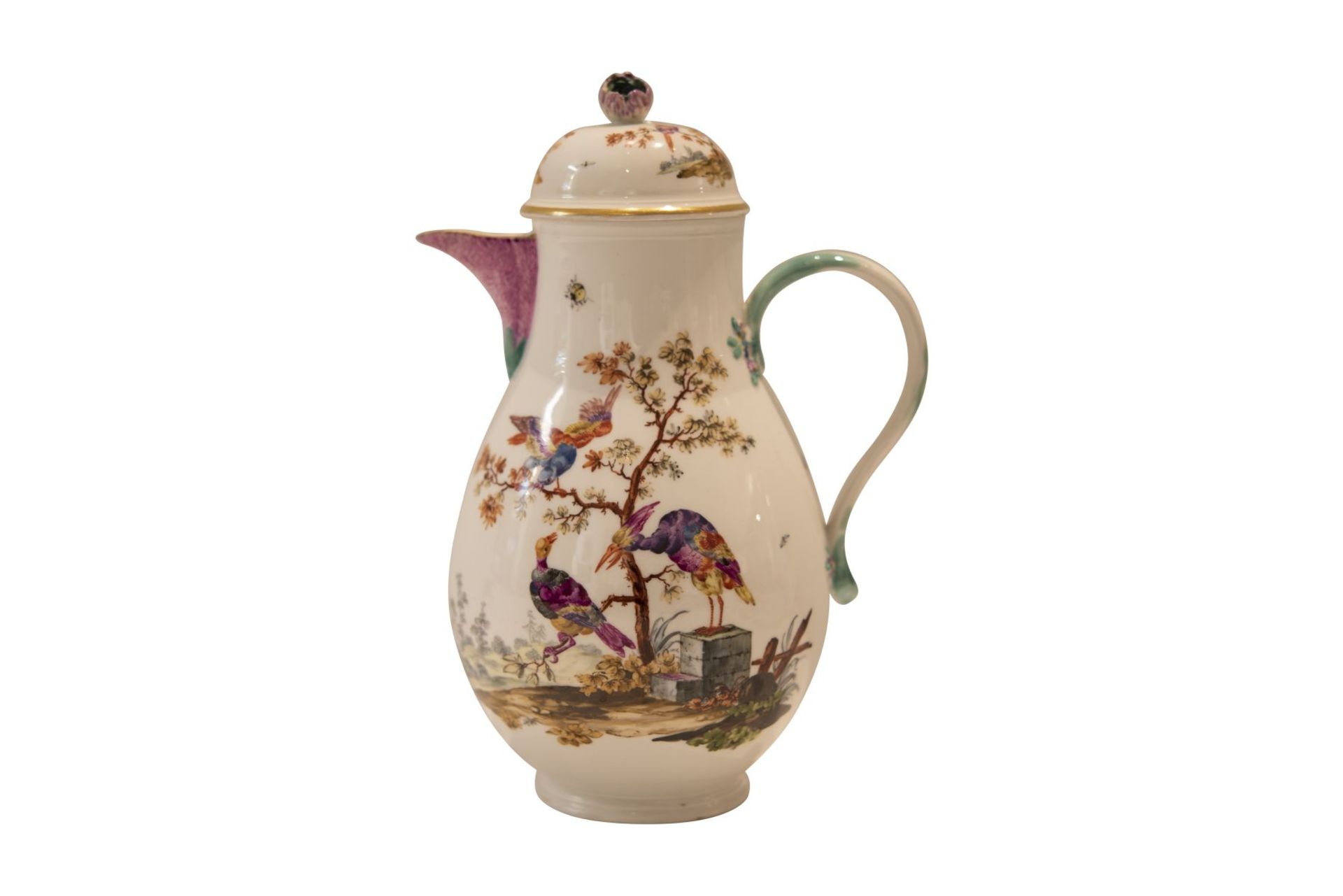 9 piece porcelain service Meissen around 1763 - Image 3 of 12