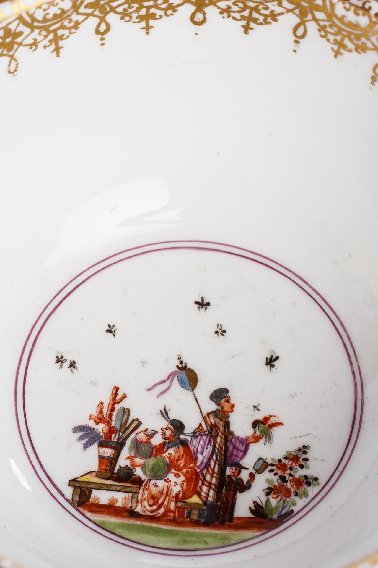 Coffee service with "Chinoiserie" scenes by Johann Gregorius Höroldt (1696-1775), Meissen - Image 4 of 22