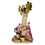 1 group of Meissen 1750 apple pickers