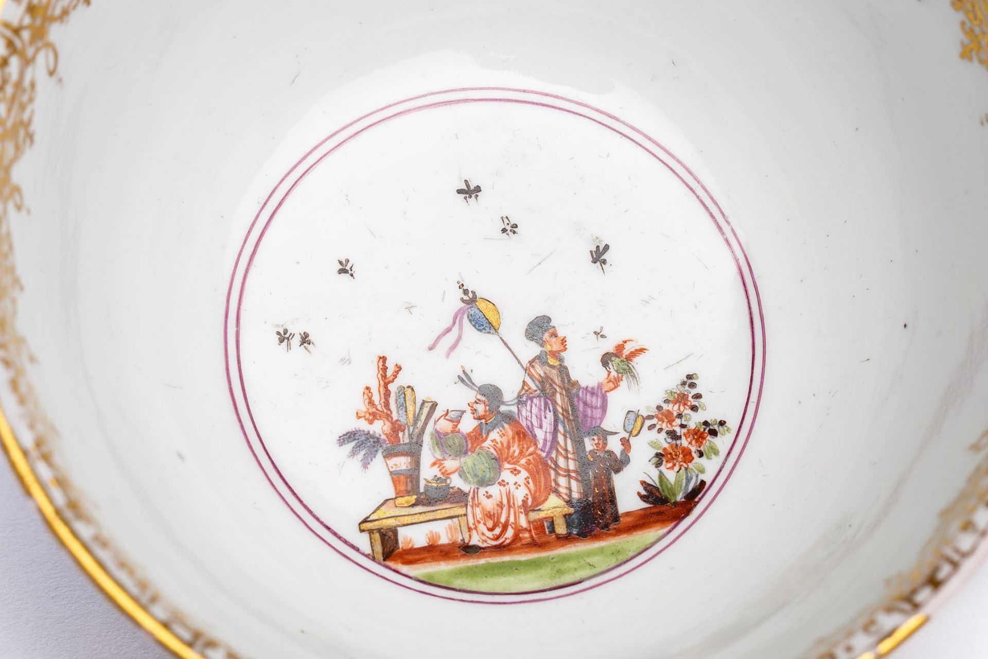 Coffee service with "Chinoiserie" scenes by Johann Gregorius Höroldt (1696-1775), Meissen - Image 7 of 22