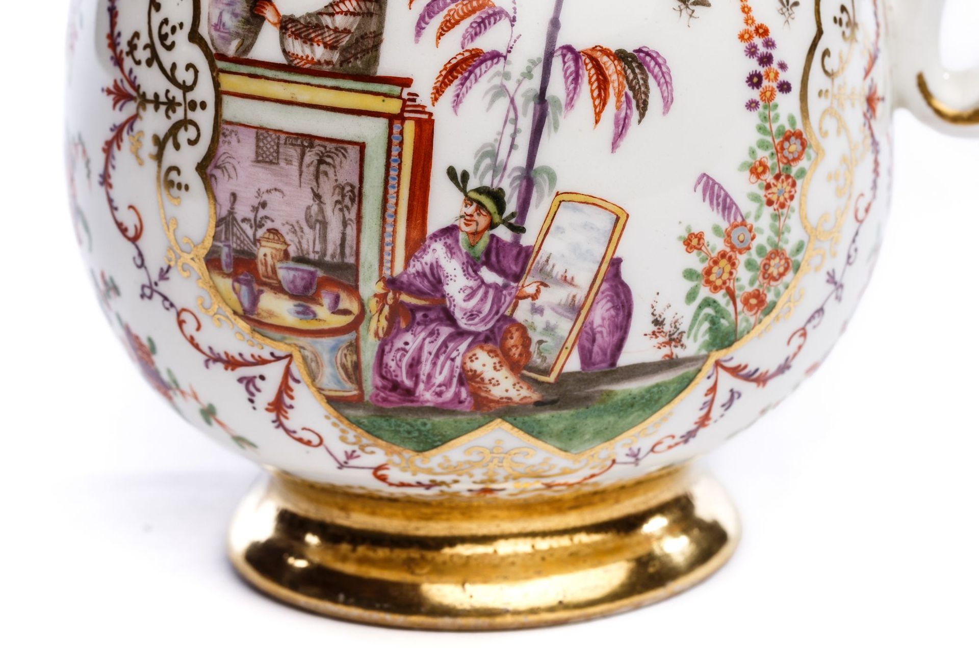 Coffee pot, Meissen 1724 - Image 3 of 5