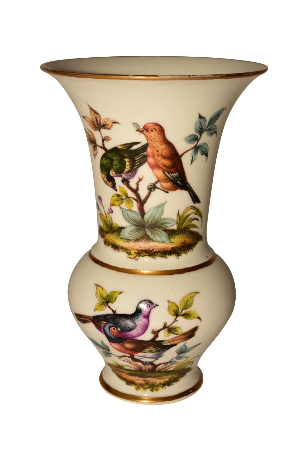 5 rare Augustus Rex vases Dresden 19th century - Image 3 of 10