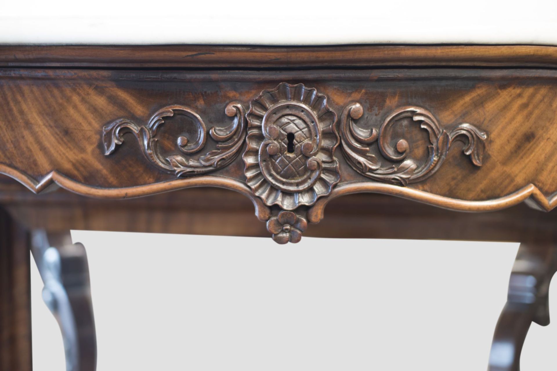 Baroque Sideboard with Mirror and Marble Top | Barock Buffet mit Spiegel und Marmorplatte - Image 4 of 6