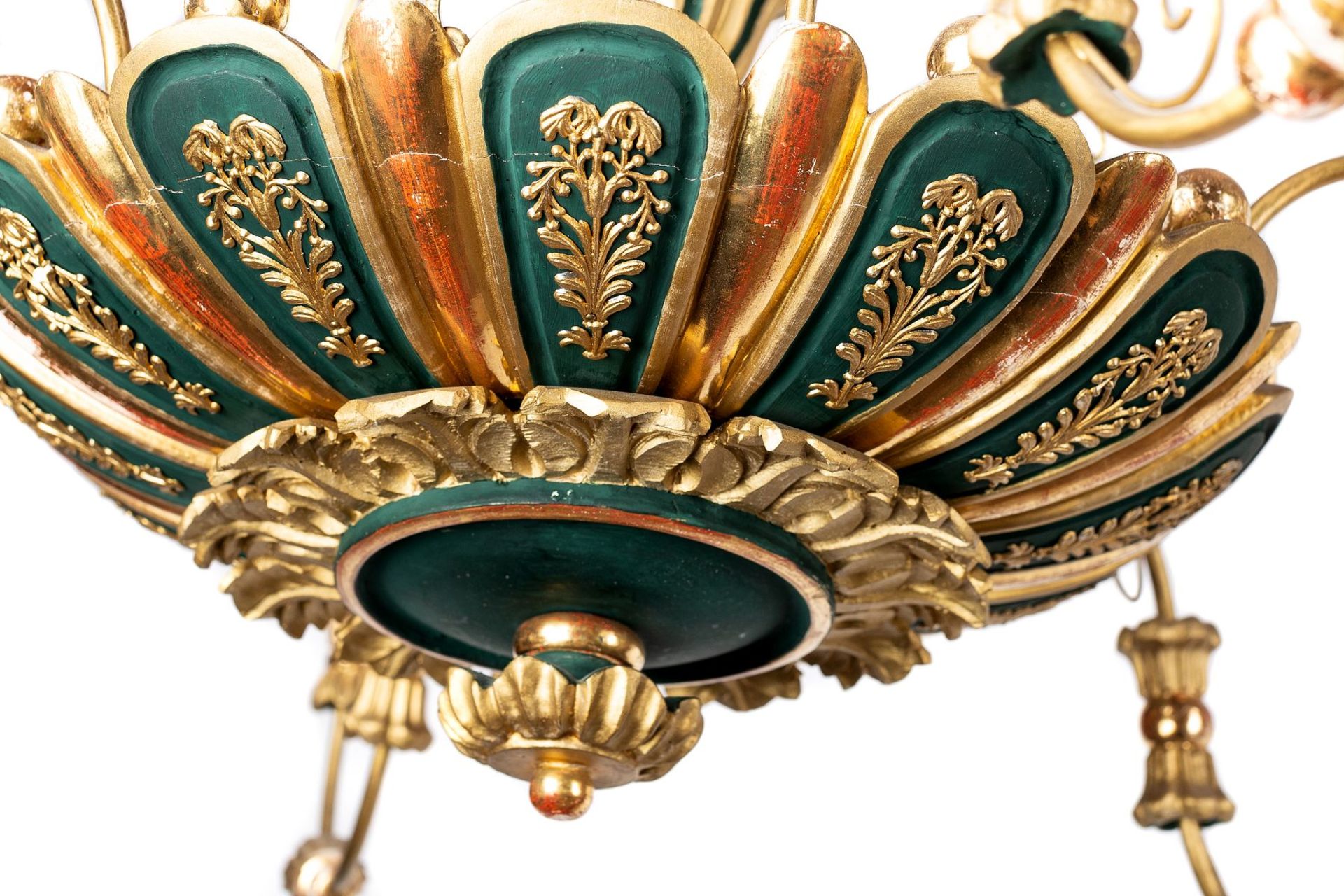 6-Armed Biedermeier Chandelier | 6-armiger Biedermeier Luster - Image 2 of 2