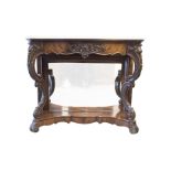 Baroque Sideboard with Mirror and Marble Top | Barock Buffet mit Spiegel und Marmorplatte