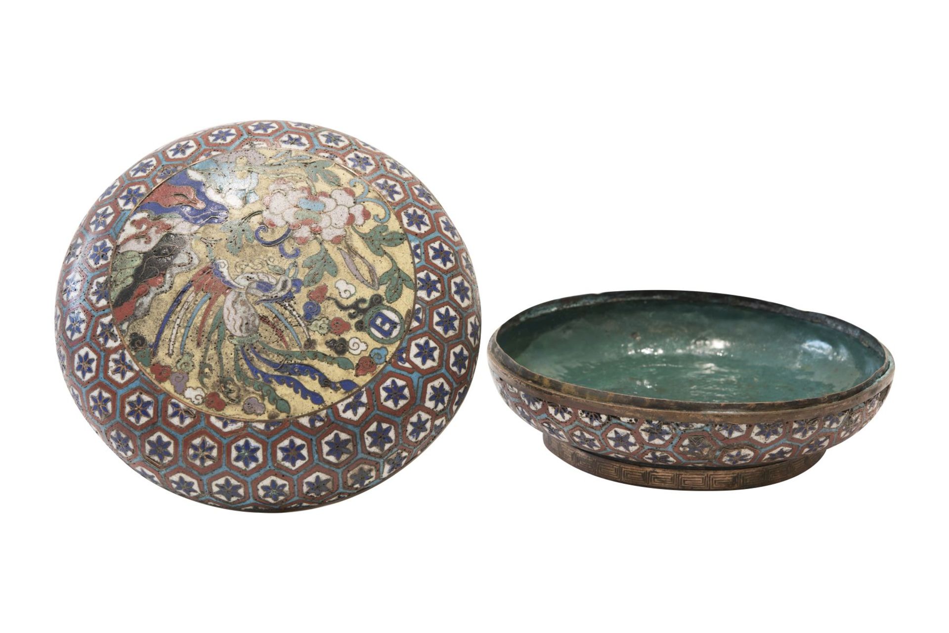 Cloisonne Box | Cloisonne-Dose - Image 2 of 3